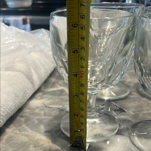 Elegant Clear Glass Goblets